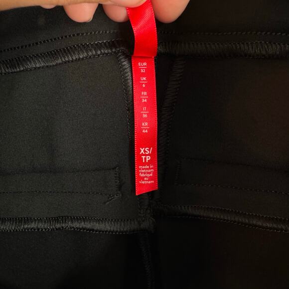 Spanx The Perfect Pant Womens XS Black Straight Ponte Stretch Slim Career Office - Picture 6 of 11